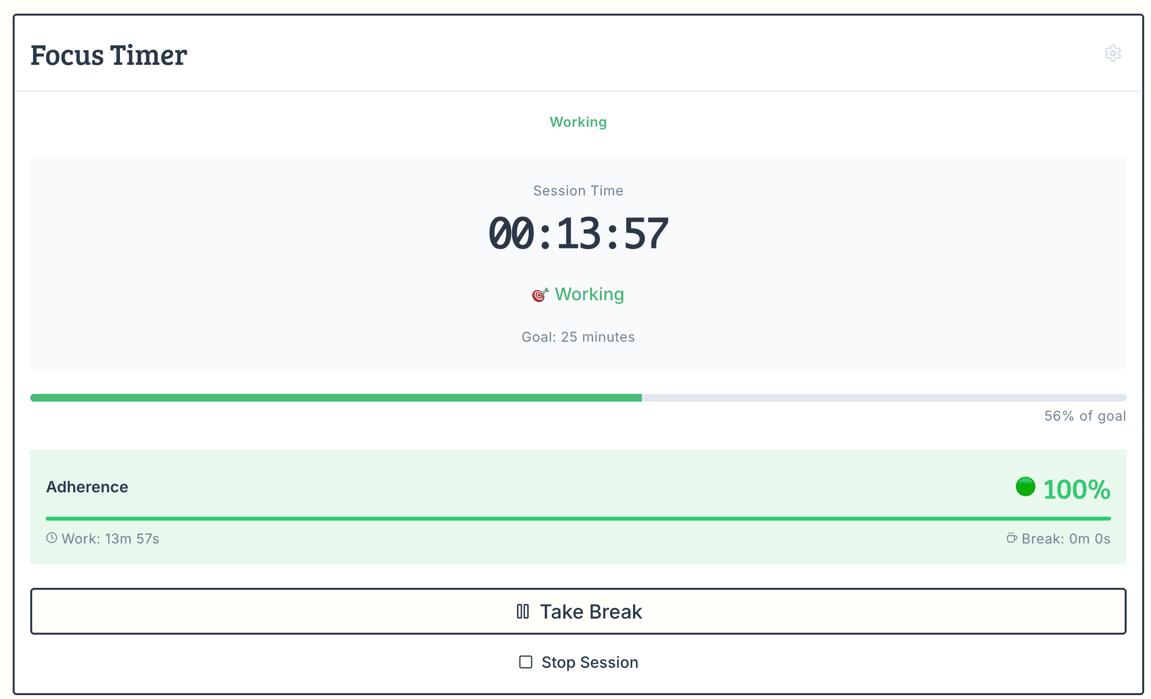 Focus Timer - Track your study sessions with adherence monitoring
